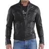 Men's Genuine Lambskin Black Leather Jacket Stylish Motorcycle Bomber Biker Outerwear MJ 20