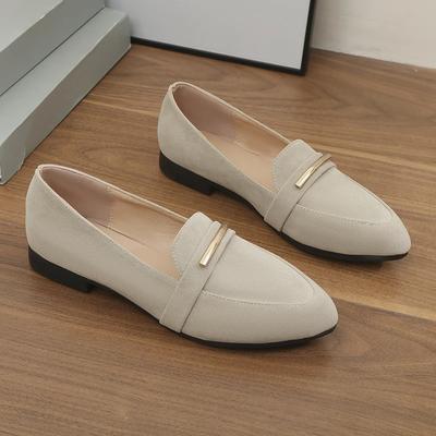 Модная женская обувь в продаже 2024 Осень Модная неглубокая повседневная удобная однотонная с острым носком женская плоская обувь для ходьбы слипоны