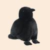 Soft Fabric Realistic Crow Plush Toy Black Color Gothic Crow Stuffed Toy Bird Soft Doll  Home Decor