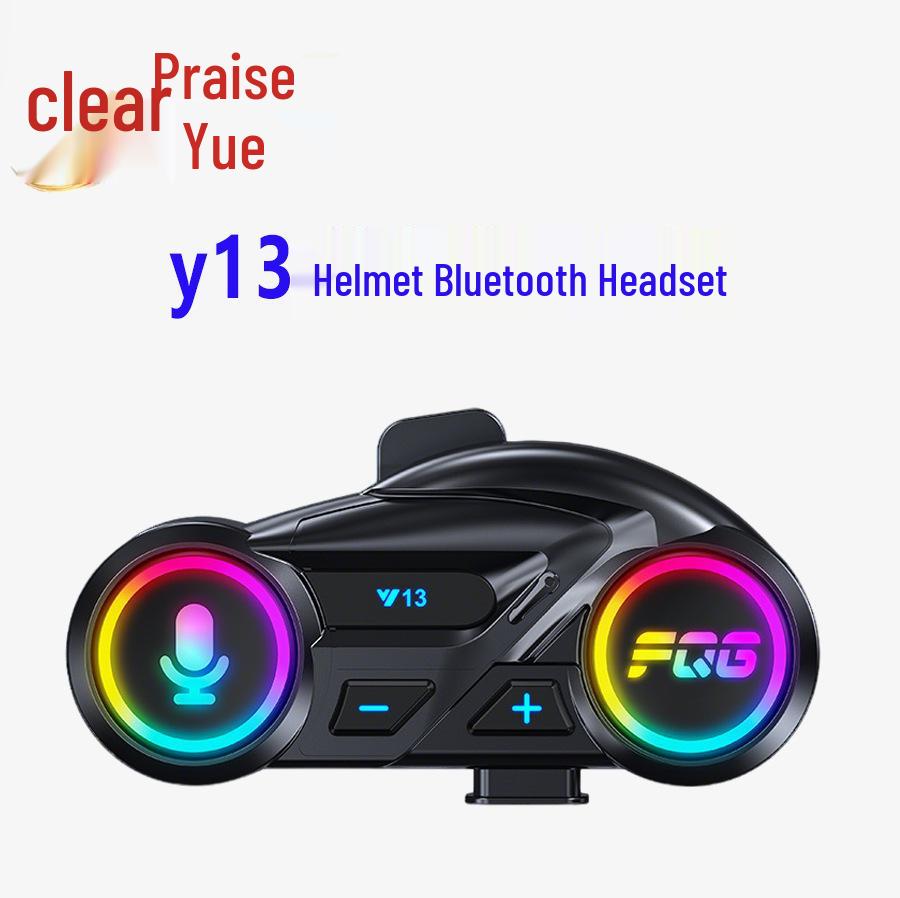 Bluetooth-гарнитура для мотоциклетного шлема Y13 - Водонепроницаемая, с шумоподавлением, высокое качество звука, аксессуар для езды.