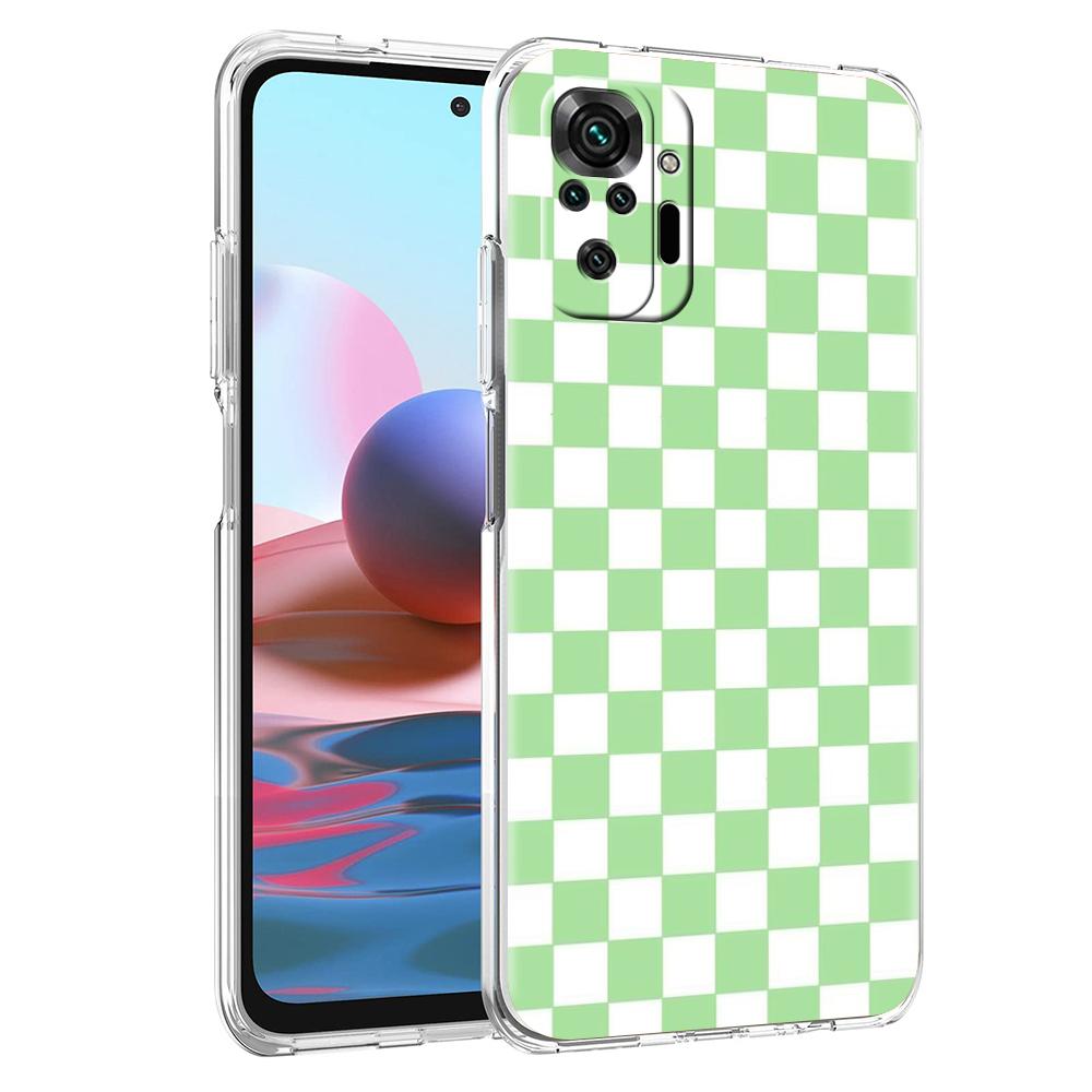 Клетчатый чехол для телефона Xiaomi Redmi Note 12 4G 11 10 Pro 5G 10C 10S 9S 9 9T 8T 9C 9A 8 8A 7 K50 K40
