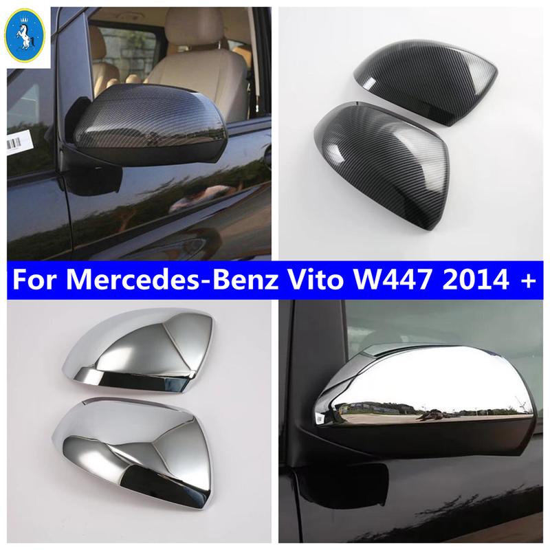 Подходит для Mercedes-Benz Vito W447 2014 - 2025 Блестящая / Под карбон Накладка на зеркало заднего вида Накладка Декоративная накладка ABS Аксессуары