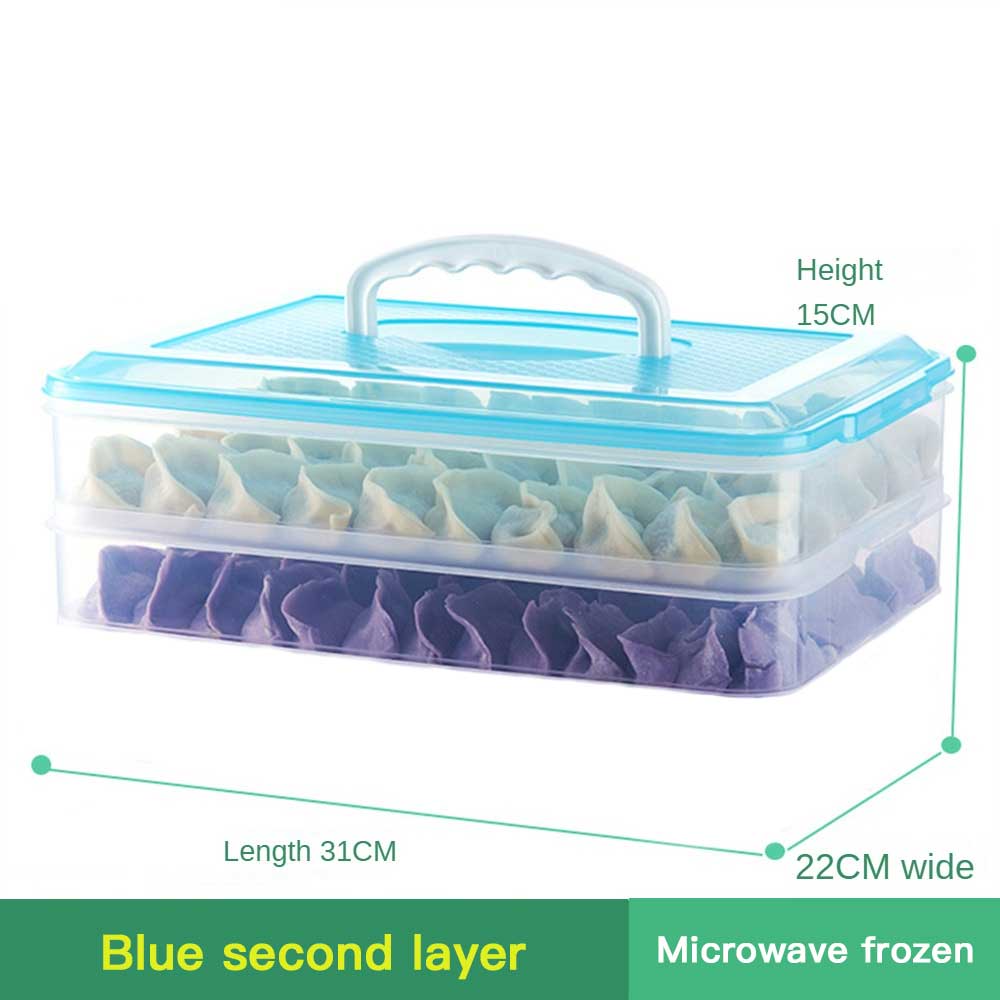 Холодильник Морозильная Коробка 1-3 Слоя Пельмени Пищевой Класс Быстрозамораживаемая Коробка Для Пельменей С Крышкой Коробка Для Сохранения Свежесть