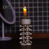 Halloween Candle Holder Resin Skeleton Hand Skull Backbone Candlestick Stand Tealight Holder Home Gothic Decor Spooky Party Supplies
