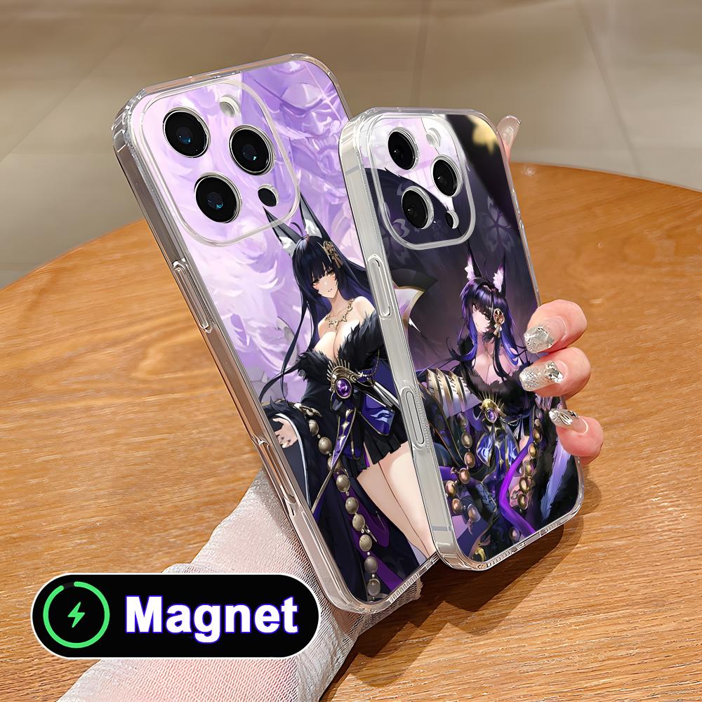 Azur Lane Musashi Прозрачный ТПУ Magsafe Чехол для Мобильного Телефона для iPhone 17 16 15 14 13 12 11 Air Pro Max Plus Mini Цветной Чехол
