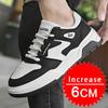 Удобная мужская обувь для увеличения роста, кроссовки для мужчин, плоская подошва / 6 см, скрытый каблук, спортивная мода, внутренняя обувь для увеличения роста