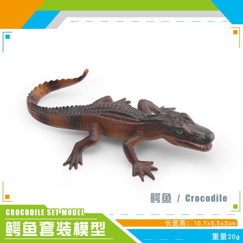 Mini Crocodile Wild Boar Caiman Nile Crocodile Alligator Wildlife Animal Model Scale Miniatures Decorations Simulated Home Decor