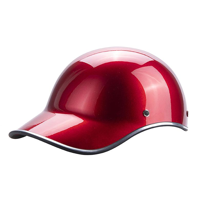 1 шт., бейсбольная кепка, стильная мотоциклетная полушлем, защитная каска для кафе Racer Chopper Scooter, винтажная летняя кепка с половиной лица