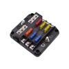 50/100 Pcs Fuse Box LED Warning Indicator 12V 32V Power Distribution Panel Car Boat Fuse Box Holder With Plastic Cover