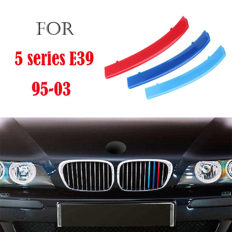 3Pcs Front Grille Trim Strips For BMW Series 1 2 3 4 5 6 7 8 X1 X2 X3 X4 X5 X6 X7 Z4 E46 E90 F30 E60 E81 F20 F45 F36 F10 F48 F25 FZ7