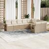 VidaXL Garden Lounge Set with Cushions 9 Pcs, Patio Sofas, Patio Furniture Set, Outdoor Furniture, Beige 3220637