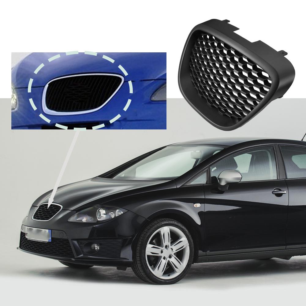 JZVL4 Honeycomb Front Bumper Grill for Seat Leon MK2 1P1 Altea XL Toledo Mk3 2006-2009 Honeycomb Grille Mesh Badgeless Grille