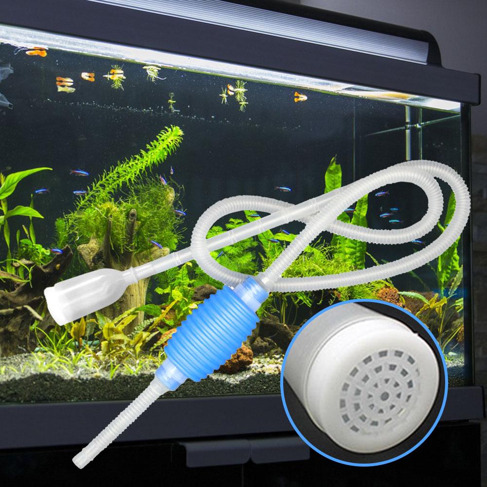 Сифон для аквариума 1,4 м, сифонный насос, очиститель гравия для аквариума с длинной насадкой, легкие инструменты для чистки аквариумов
