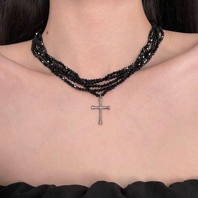 2024 Нишевый дизайн Дофаминовый цвет Жемчужный чокер для женщин - Летняя ключичная цепочка