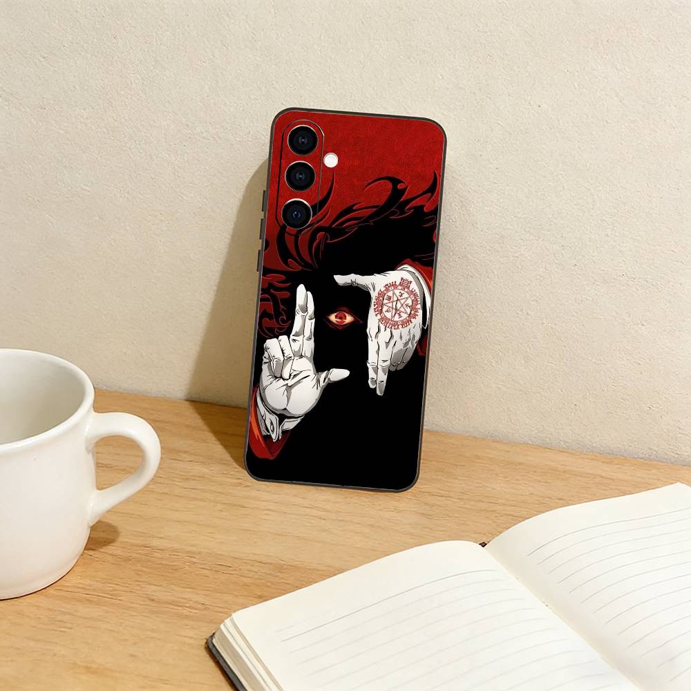 Vampire Alucard Phone Case For Samsung Galaxy A73,A72,A71,A70,A53,A52,A51,Others Soft Black Cover