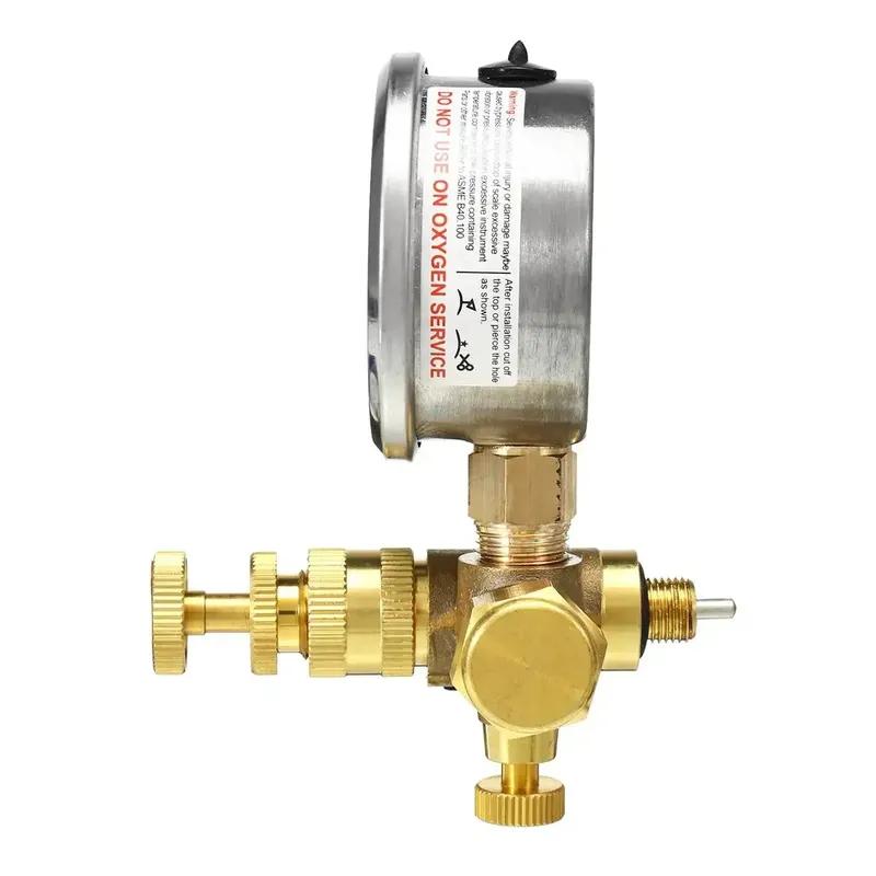 6Mpa Pressure Gauges Kit for Nitrogen Gas Charging Hydraulic Breaker Hammer Device Measurement Monitors Accessories