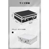 COBIVI Attache Case, Aluminum Case, Duralumin Case, Display Box, Attache Case, Sponge Cover, Small Tool Box, with Block Cushion, Small Item Storage Bo
