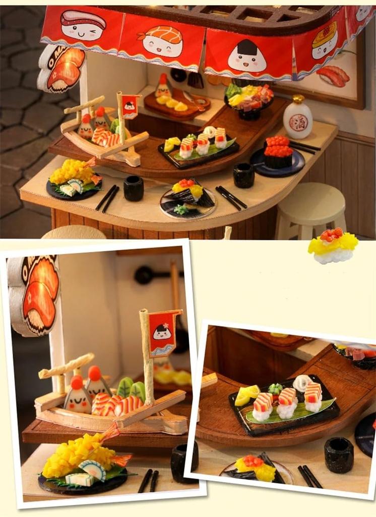 (t-FREAK) 1:32 Dollhouse Handmade Kit Set Miniature Happiness Series (QT-041+ QT-088)