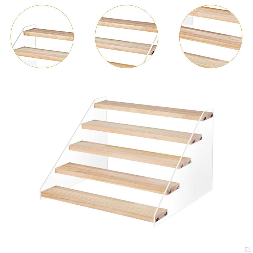 5 Tier Figures Display Stand Organizer Multipurpose Practical Novelty Fashion Shelf Rack for