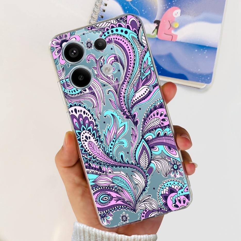 For Xiaomi Poco X6 Pro 5G Case Cute Cat Butterfly Painted Cover Soft Silicone Phone Case For Xiaomi Poco X6 Pro PocoX6 5G Fundas