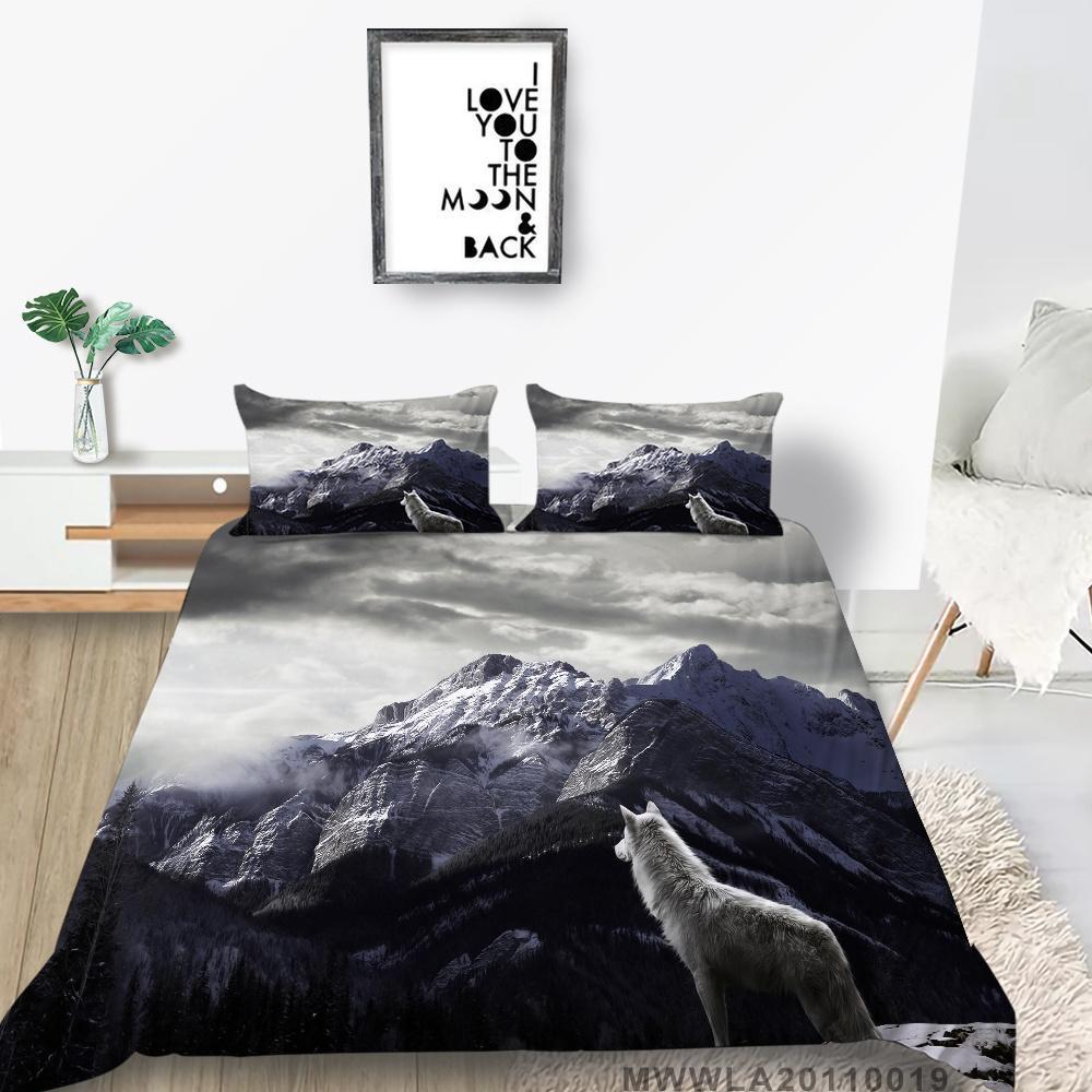 Покрывала для дома, новый модный пододеяльник из микрофибры, крутой волк, подарок для детей, детский пододеяльник