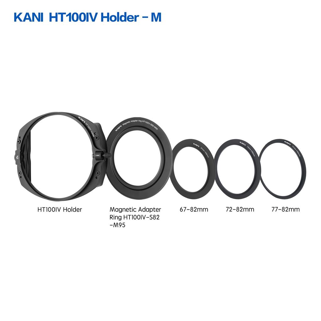 KANI 100mm Wide Square Filter HT100 IV Filter Holder Filter Frame Sold Magnetic Adapter Ring Wide Angle Mounts Up To 3 Square Compatible with Lens