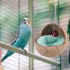 Natural Coconut Husk Bird Breeding Nest Bed Cage Hatching Nest with Mat