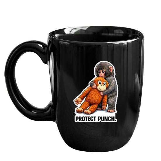Защитные наклейки 'Punch The Monkey' для автомобиля, ноутбука. Милая обезьянка, держащая плюшевую игрушку. Виниловые наклейки. Легко наклеивать/снимать. Веселый декор для детской комнаты