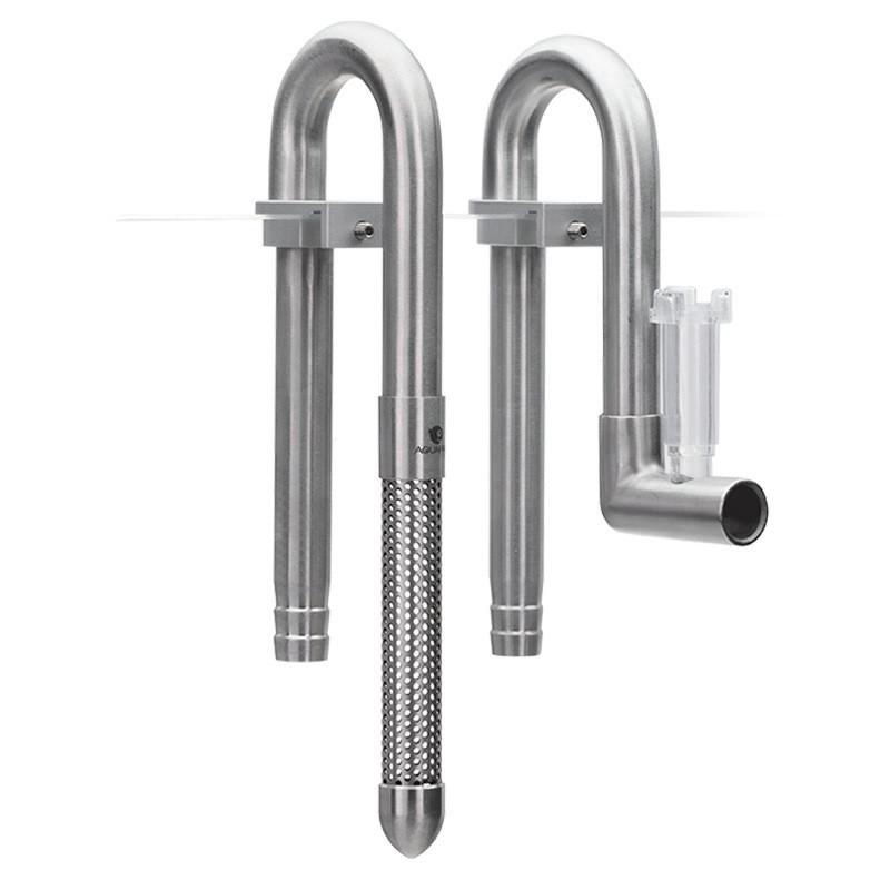 Мини-впускная и выпускная труба из нержавеющей стали, микропористая, антивсасывающая, фильтрующая, впускная труба для воды, принадлежности для аквариума