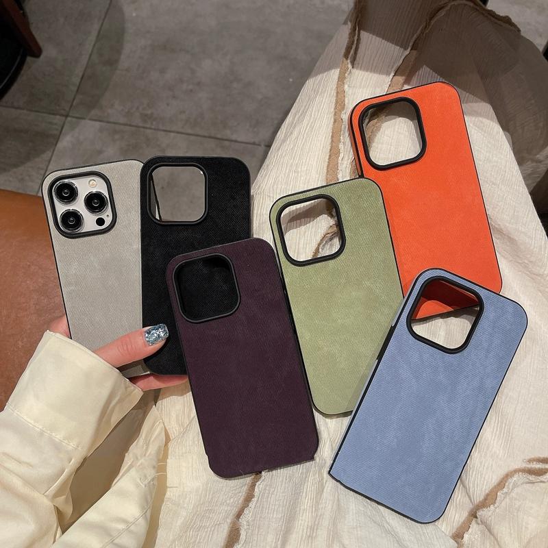 Роскошный матовый чехол из мягкой кожи для iPhone 15 14 13 12 11 Pro Max Защита камеры Ударопрочный силиконовый чехол