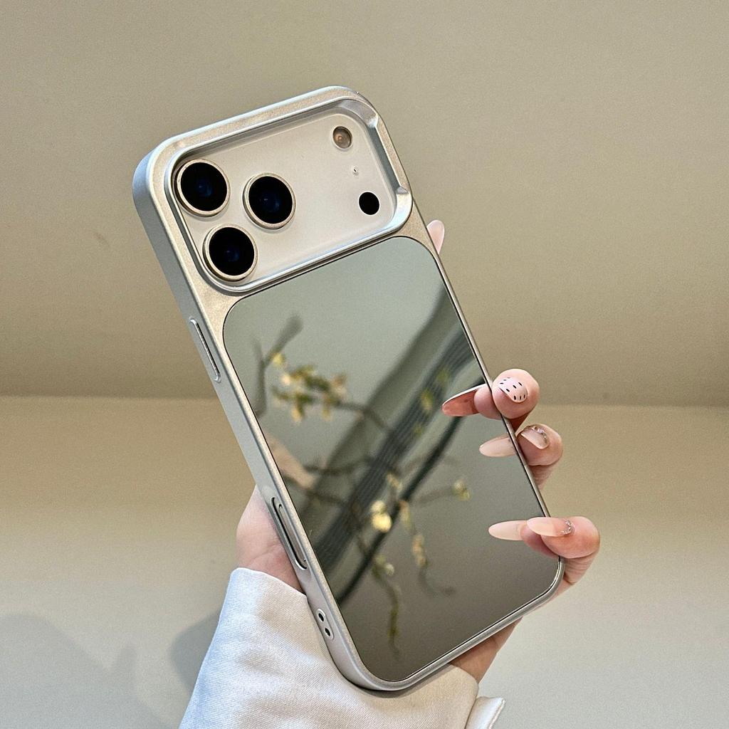 Акриловый Зеркальный Чехол для Телефона Apple iPhone 17/16/15/14 - Защитный Чехол-Зеркало для Макияжа
