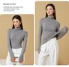 Women's Turtleneck Base Layer: Tencel Wool, Slim Fit, High Elasticity, Long Sleeve, Warm Autumn-Winter Top