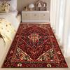 Persian Floral Pattern Area Rug Non-slip rug suitable for living room and bedroom sofas.