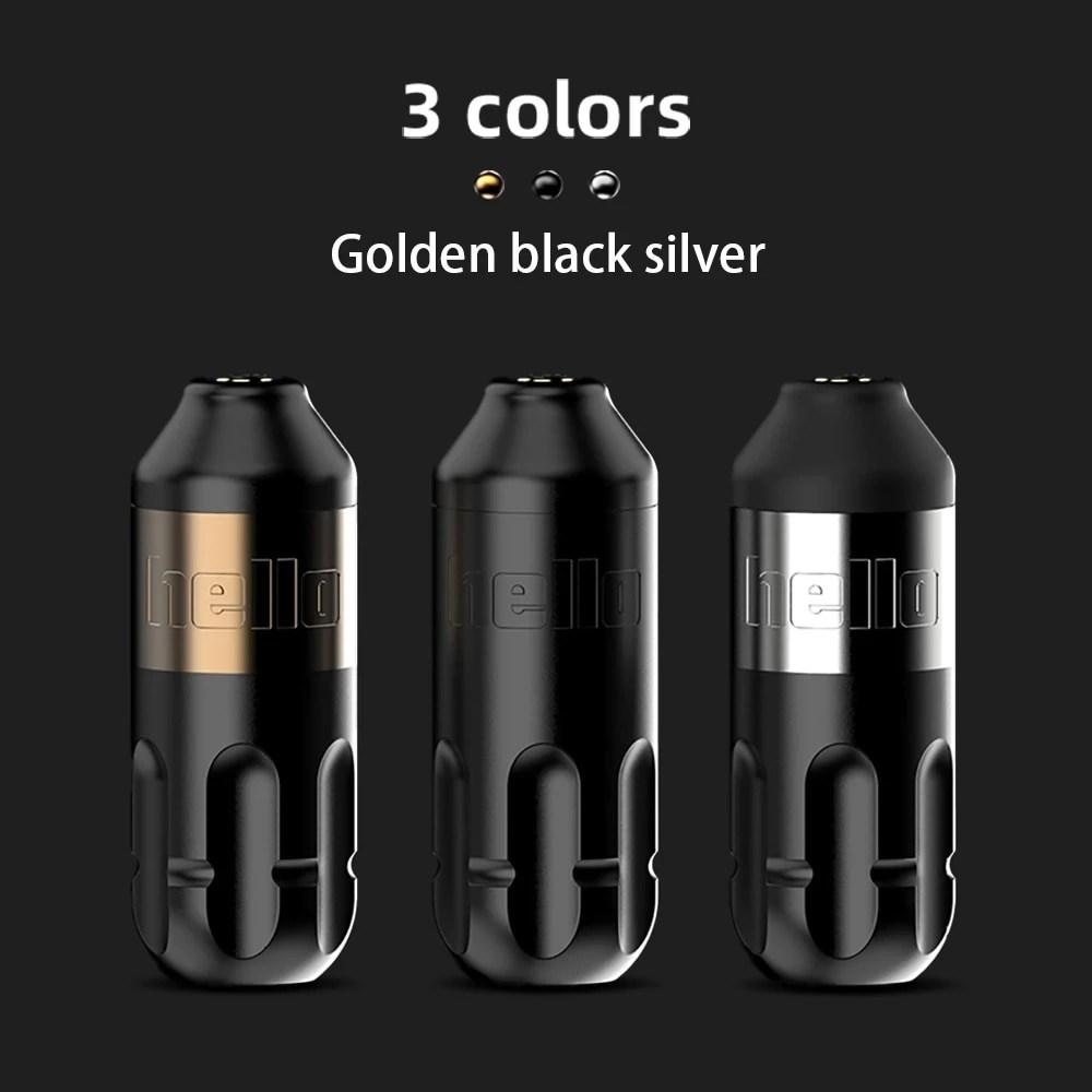 Набор для татуировки KISS OF DRAGON, роторный двигатель, рукоятка, интерфейс RCA, 40 мм, 33 мм, 1 шт., 3. Черный
