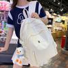 Girls Elementary School Students High School Students School Backpack Junior High School Students Solid Color Backpack