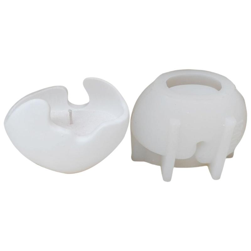 Eggshell Shape Silicone Candle Stand Mould For Epoxy Resin Candle Tealight Holder Decoration Candlestick Silicone Molds