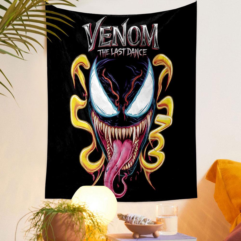 Venom: The Last Dance Artwork Patterned Tapestry Decorative Wall Hanging, Home Bedroom Living Room Decor