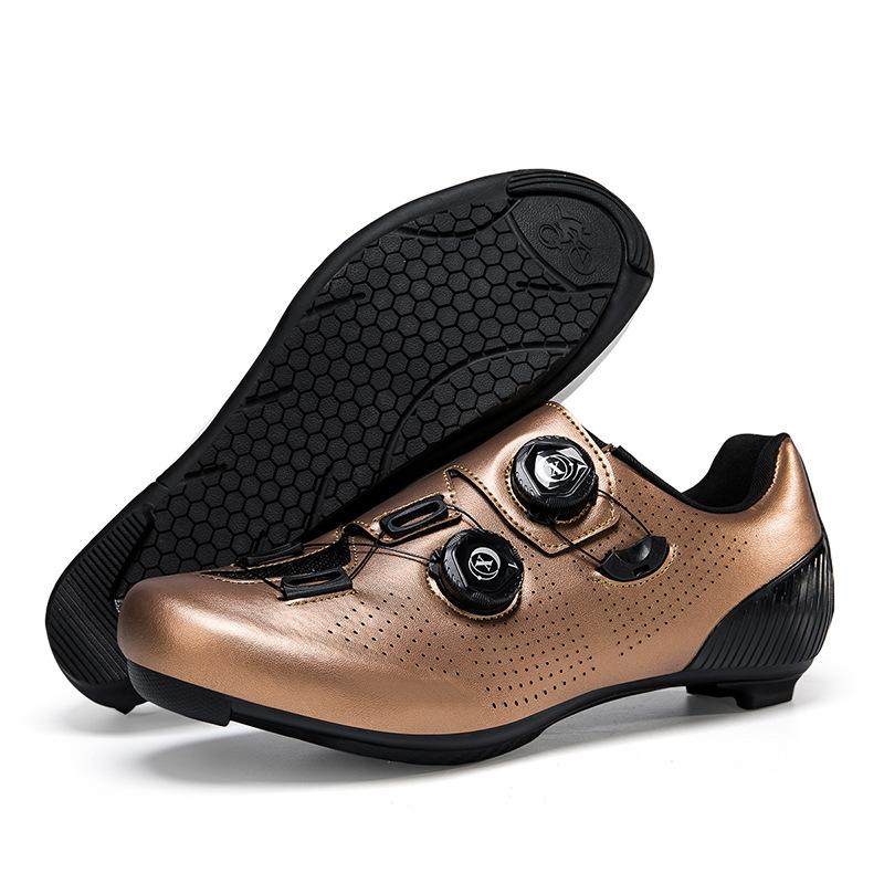 New Road Bike Lock Shoes Hard-soled Bicycle Shoes Set Breathable Unlocked Cycling Shoes Men's Mountain Cycling Shoes