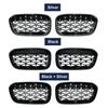 Car Front Bumper Grilles Diamond Grill For BMW 1 Series F20 F21 LCI 2016 2017 ABS Meteor Grills Kidney Replacement Racing
