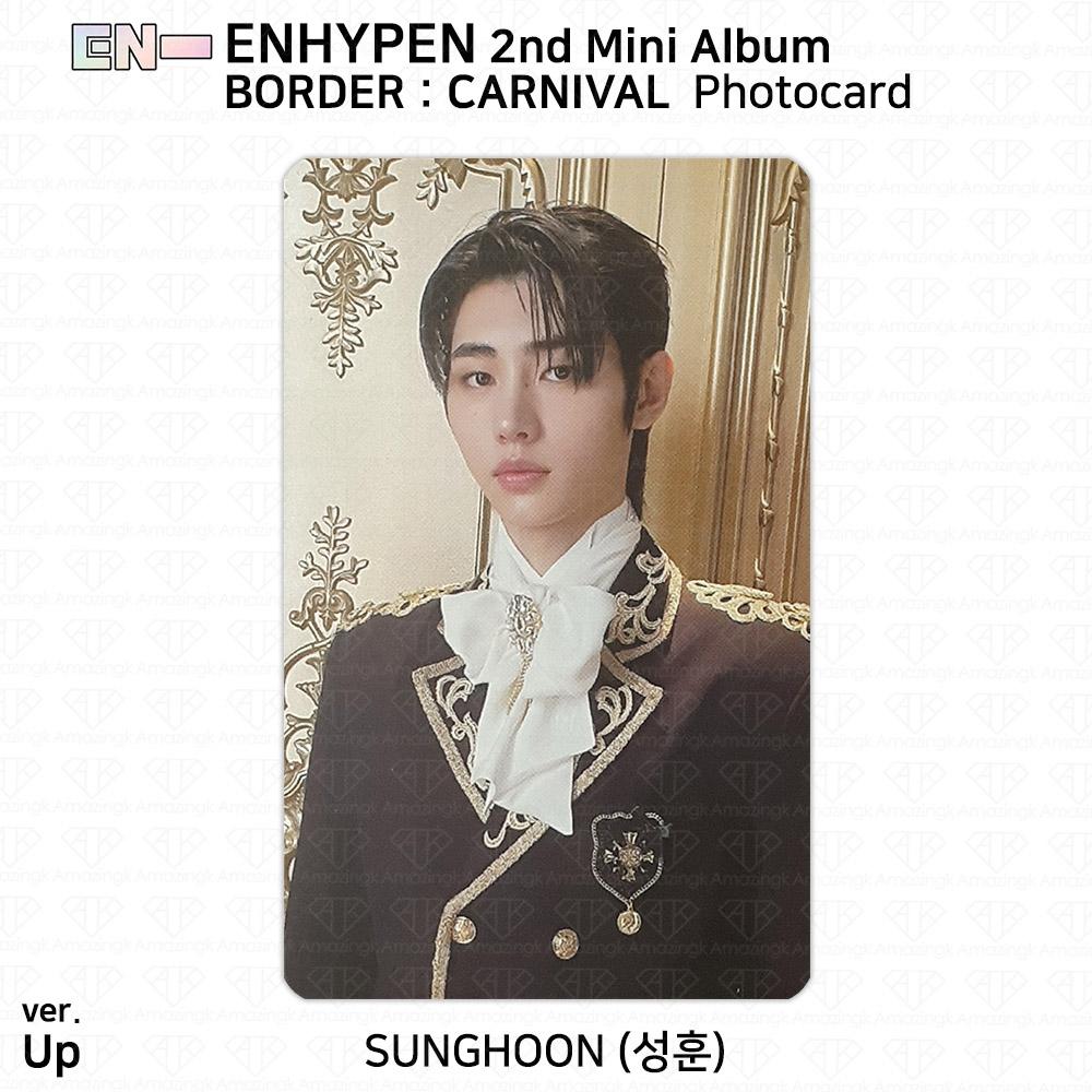 ENHYPEN 2-й мини-альбом Border Carnival, официальная фотокарточка Up Hype Down Ver. KPOP