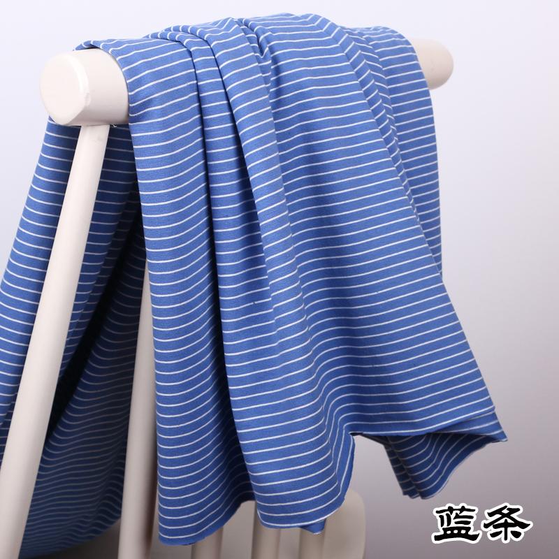 Широкая полоска 1 мм 100% хлопок вязаный эластичный трикотаж для шитья одежды своими руками ткань 165 см шириной 100% ткань домашний текстиль ткань для шитья