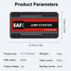 EAFC Mini Car Jump Starter Power Bank 600A 12V Портативное автомобильное пусковое устройство Power Bank Зарядное устройство для аккумулятора Аварийный светодиодный фонарик