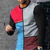 Men's Fashion Casual Top 3D Printed Long Sleeve T-shirt