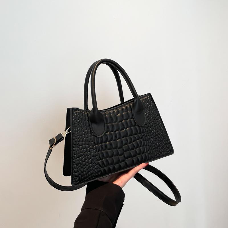 Текстура ретро-дизайн крокодиловый узор сумка модный темперамент простая сумка через плечо маленькая квадратная сумка