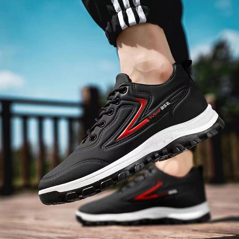 Модные повседневные мужские кроссовки для сноуборда, студенческие, водонепроницаемые, кожаные, для бега, фитнеса, амортизирующие, легкие, удобные для носки, спортивные туфли