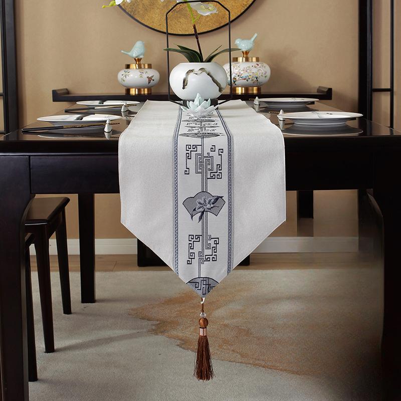 Водонепроницаемый новый китайский стиль настольный флаг чайная церемония дзен чайный коврик чайный стол ткань длинная полоса скатерть китайский стиль скатерть