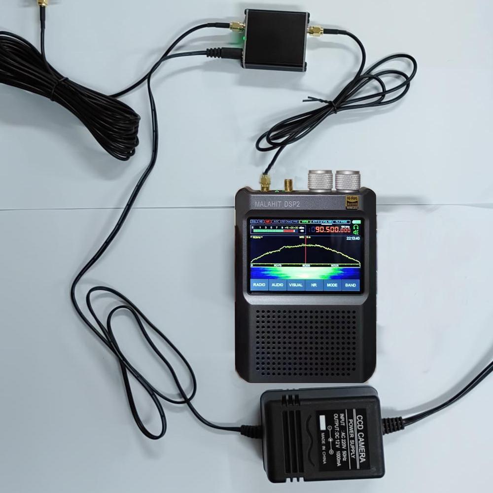 Полнодиапазонная петлевая активная приемная антенна 50–500 МГц HF AM FM VHF UHF SDR Приемная радиоантенна