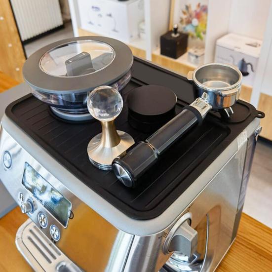 Espresso Machine Accessories for Breville 870/880 Coffee Storage Mat Food Grade Silicone Anti-Scratch Pad And Barista Tool for Coffee Bar Essentials