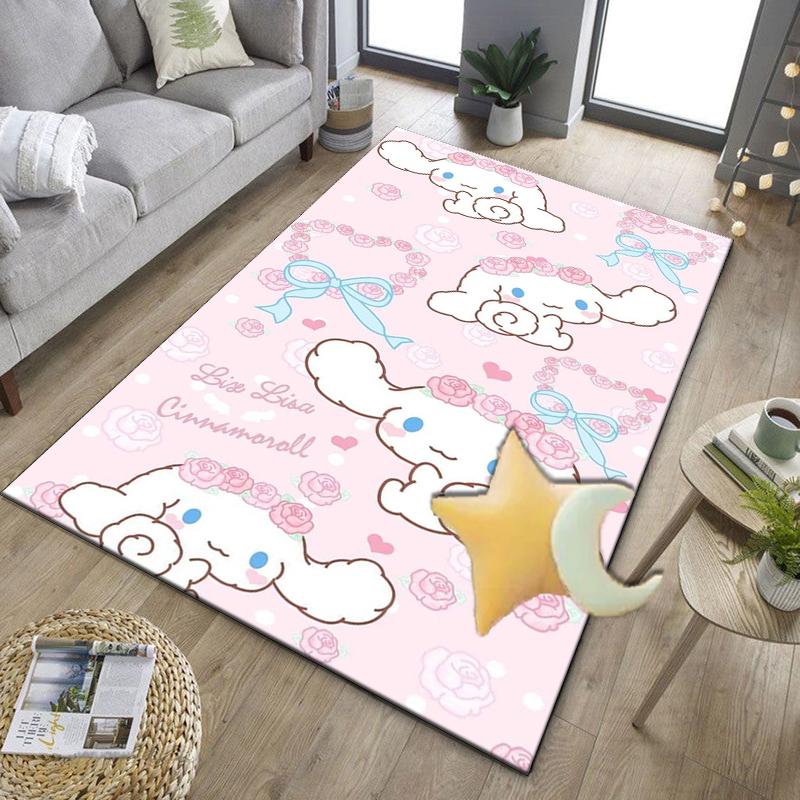 Hello cat Fantasy World Office Rug Chair Mat, Game Carpet, Suitable for Front Door, Bedroom, Living Room, Desk, Holiday Gift