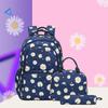 New Daisy Print Backpack Set: 3-Piece for Primary School Girls